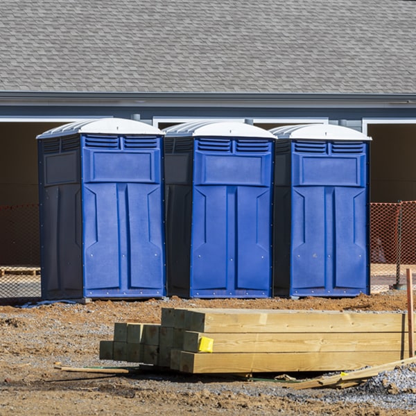 is there a specific order in which to place multiple portable toilets in Garden City SD